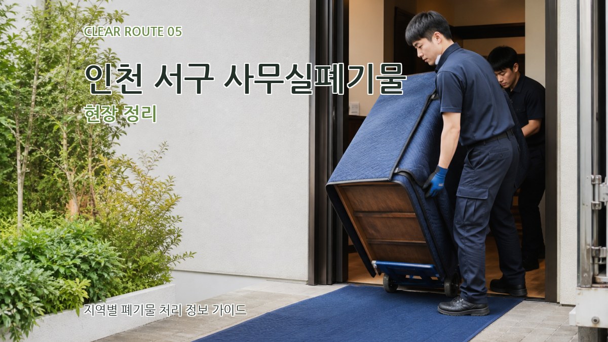인천 서구 사무실폐기물 현장 정리
