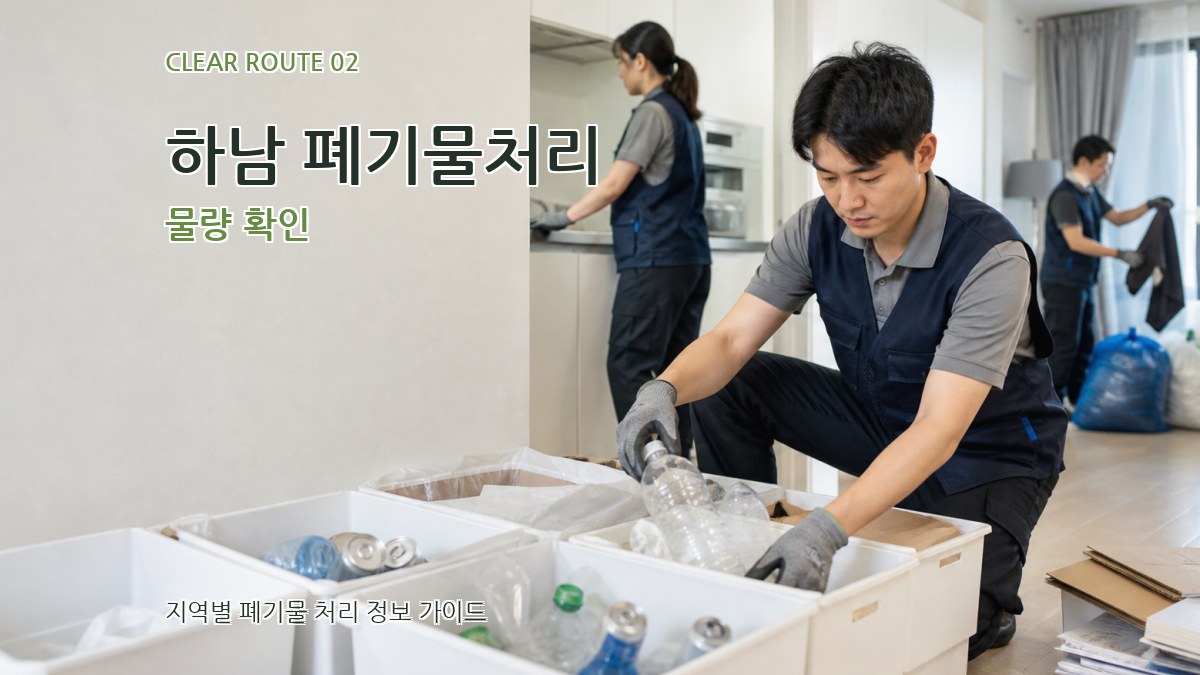 하남 폐기물처리 물량 확인