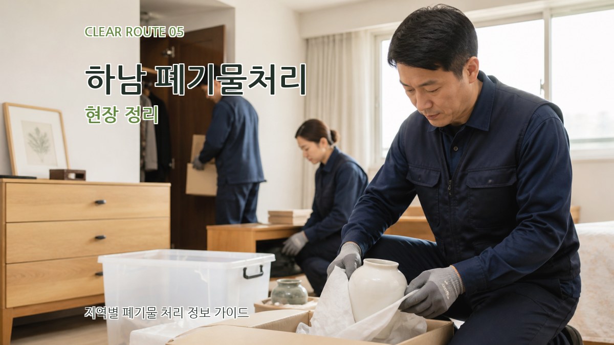 하남 폐기물처리 현장 정리