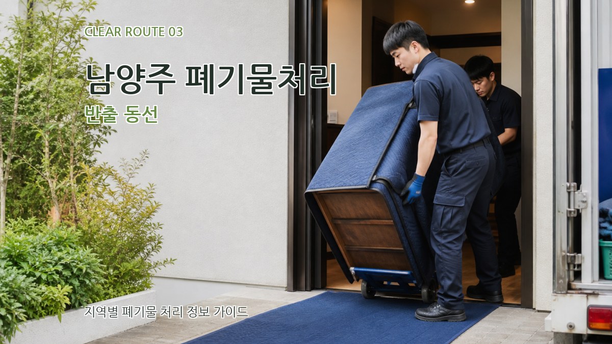 남양주 폐기물처리 반출 동선