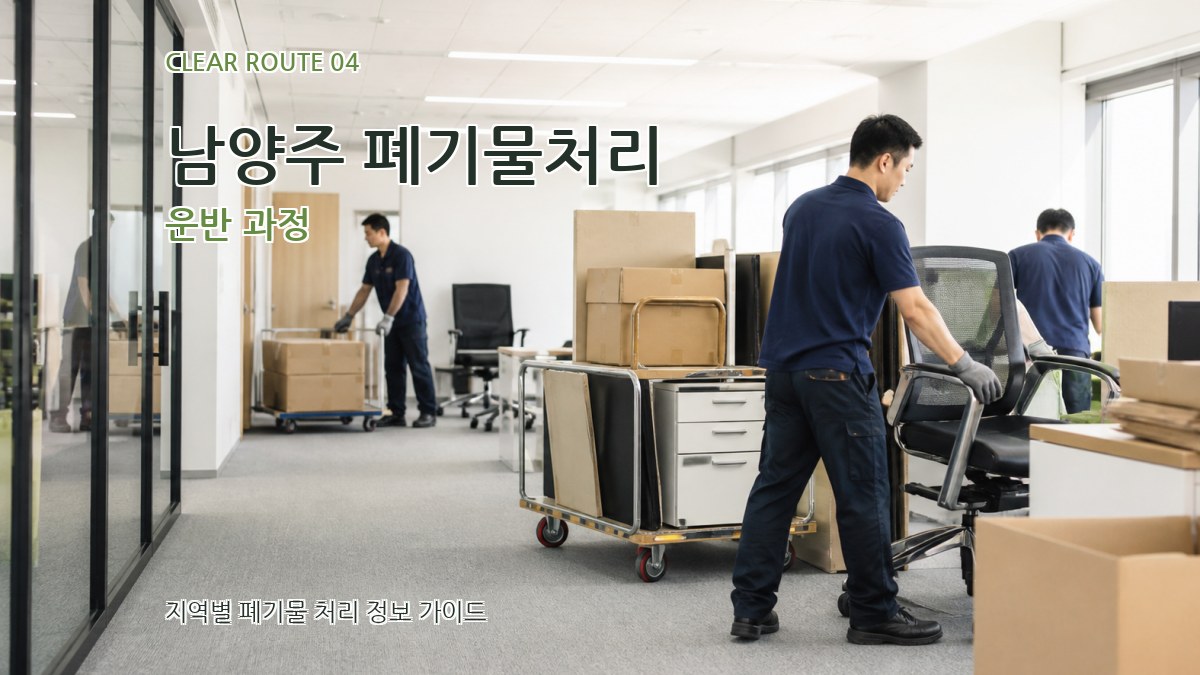 남양주 폐기물처리 운반 과정