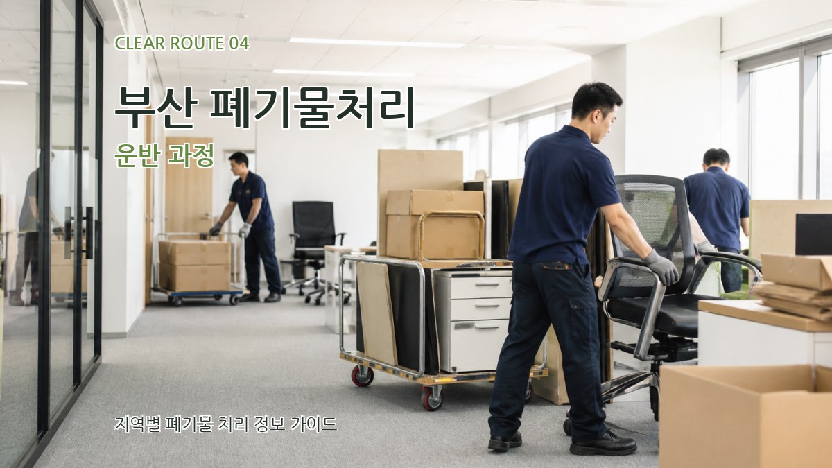 부산 폐기물처리 운반 과정