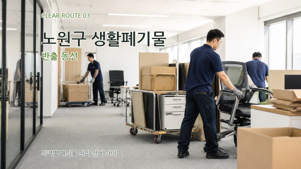 노원구 생활폐기물 반출 동선