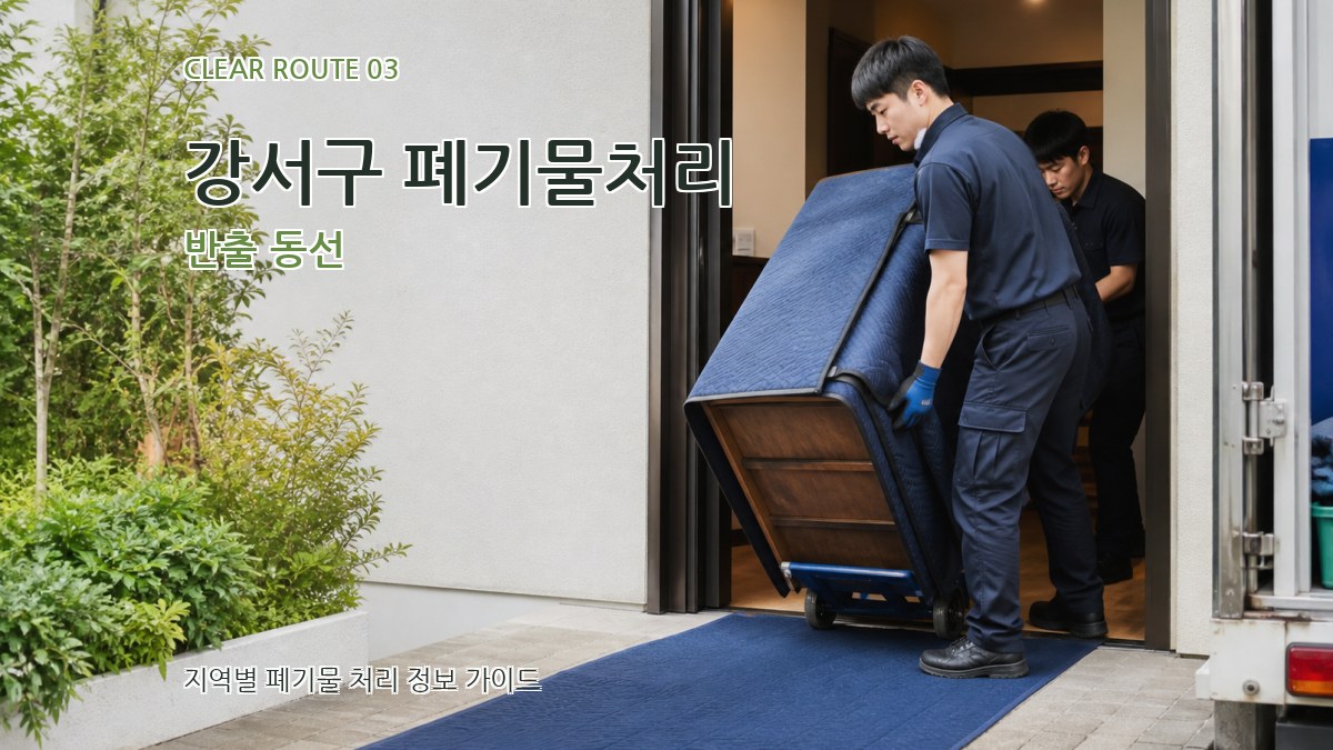 강서구 폐기물처리 반출 동선