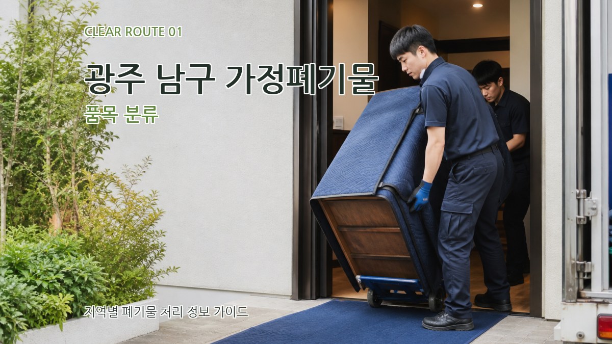 광주 남구 가정폐기물