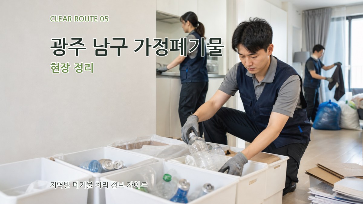 광주 남구 가정폐기물 현장 정리