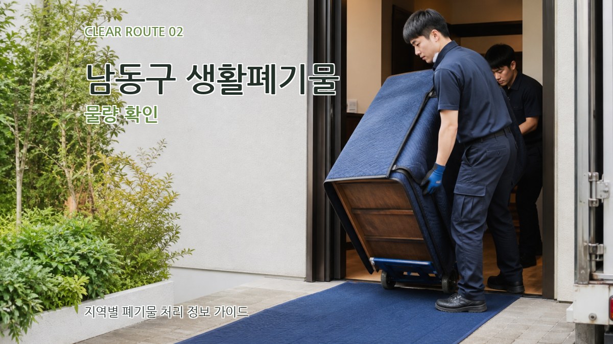 남동구 생활폐기물 물량 확인