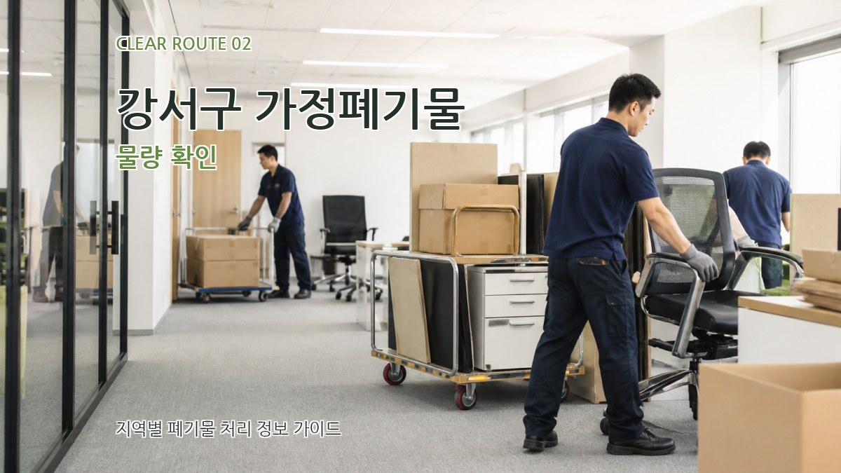 강서구 가정폐기물 물량 확인