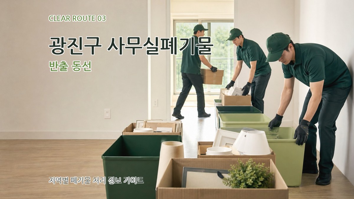광진구 사무실폐기물 반출 동선