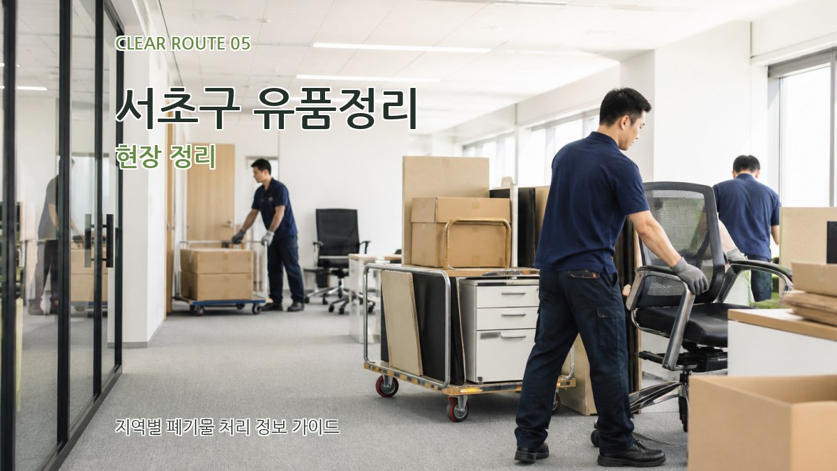 서초구 유품정리 현장 정리