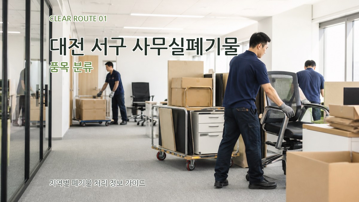 대전 서구 사무실폐기물