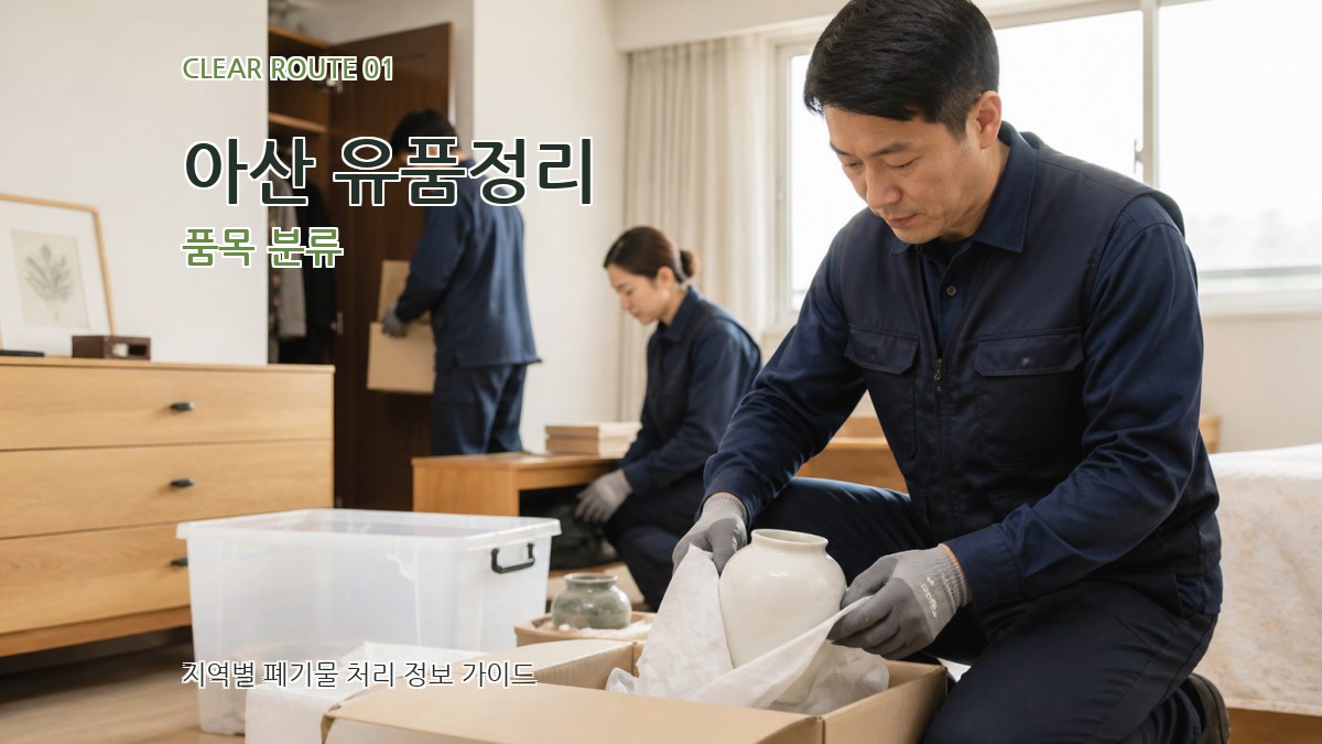 아산 유품정리