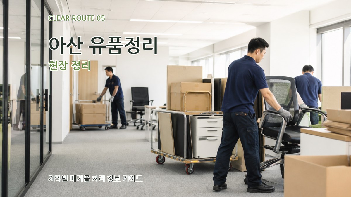 아산 유품정리 현장 정리