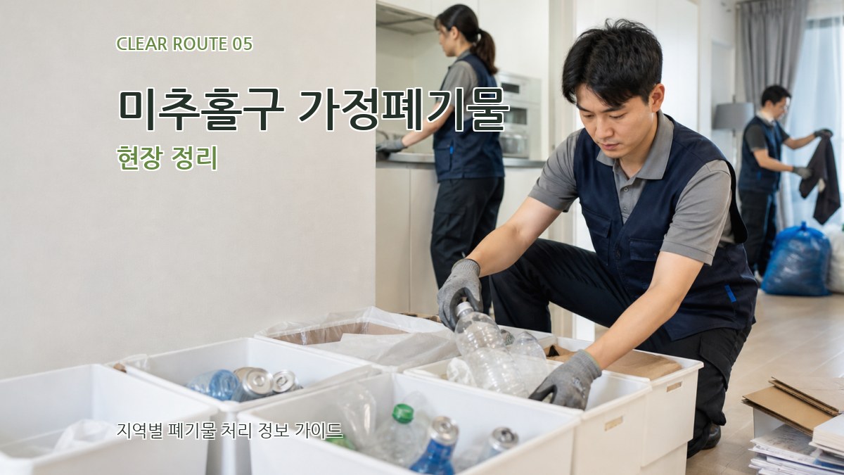 미추홀구 가정폐기물 현장 정리
