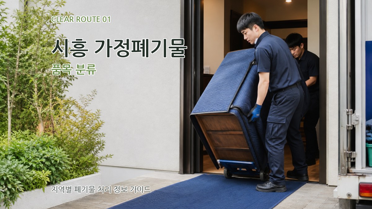 시흥 가정폐기물 품목 분류