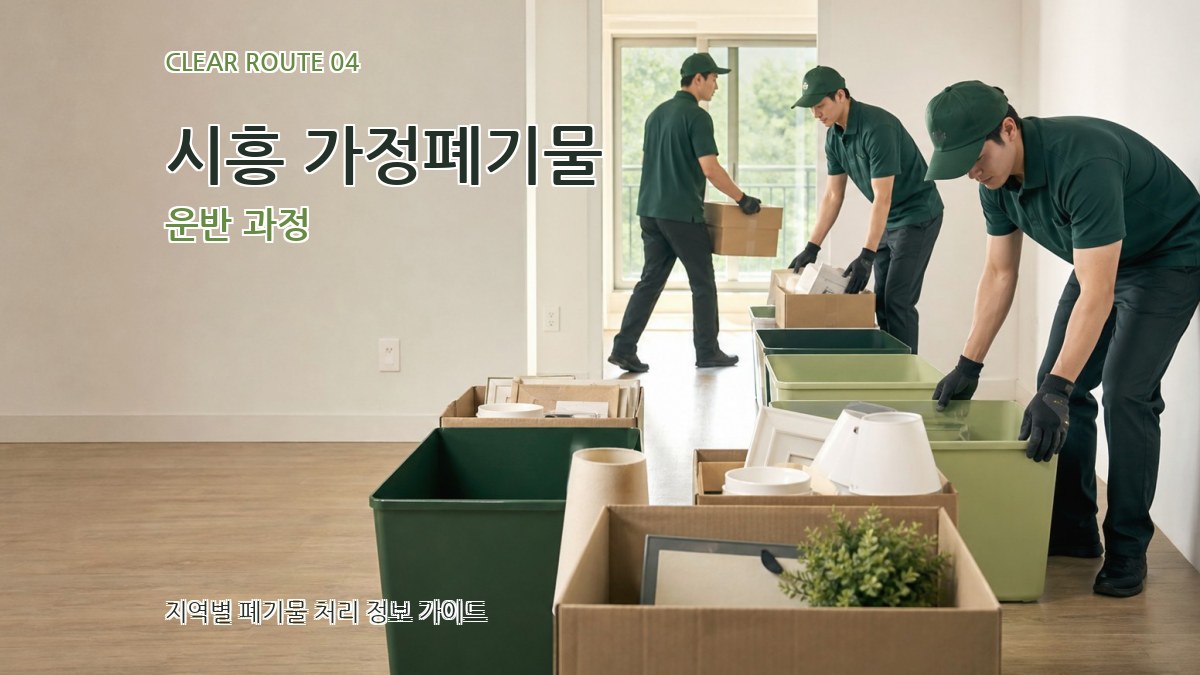 시흥 가정폐기물 운반 과정