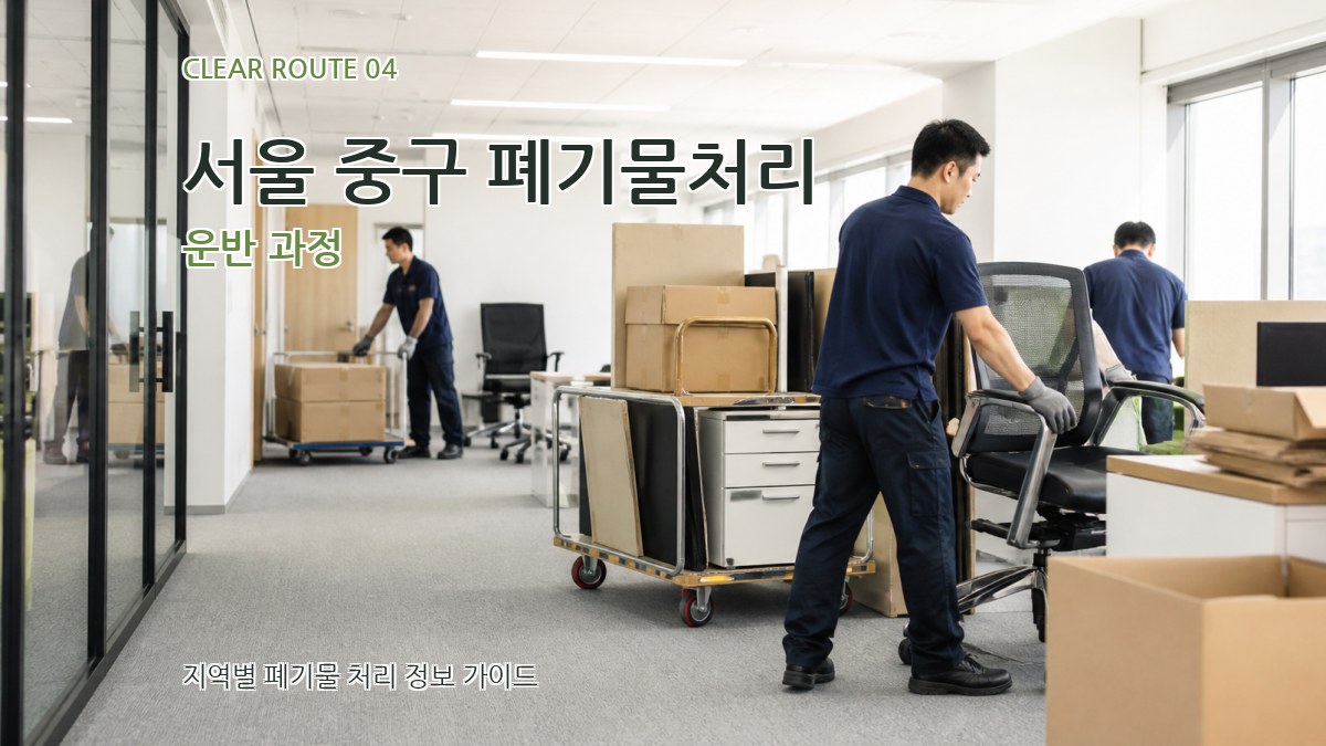 서울 중구 폐기물처리 운반 과정