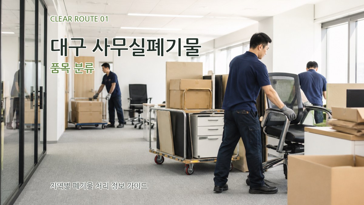 대구 사무실폐기물