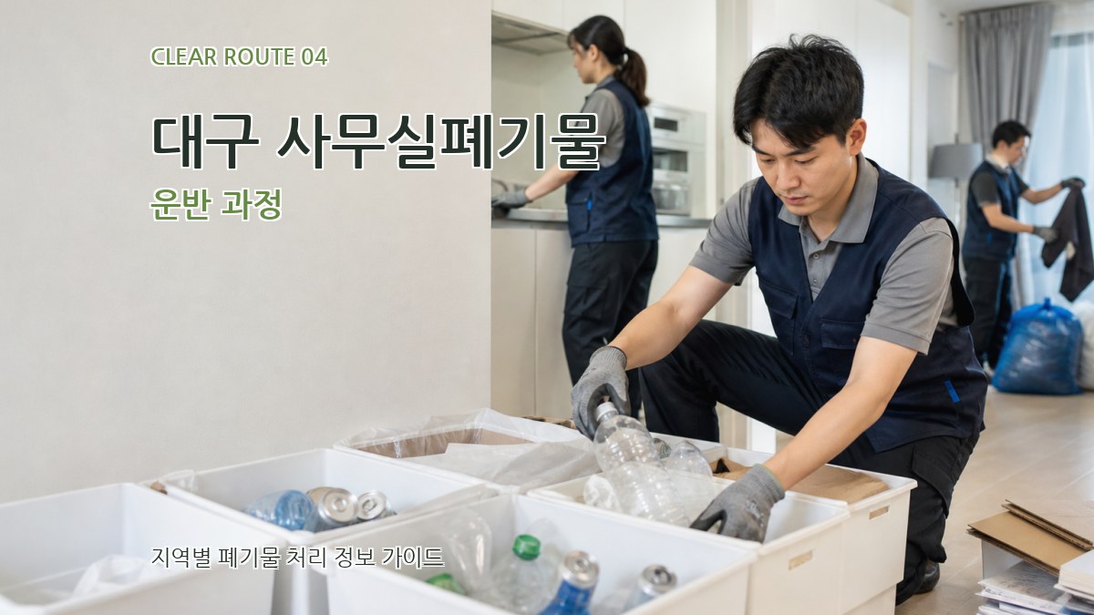 대구 사무실폐기물 운반 과정