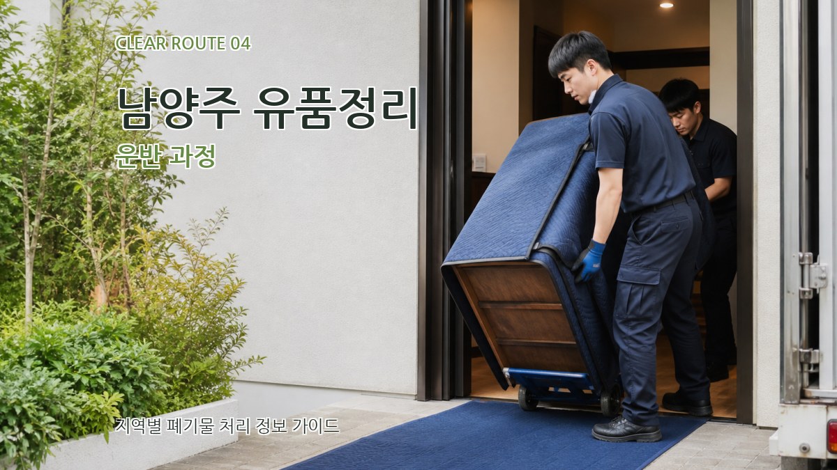 남양주 유품정리 운반 과정