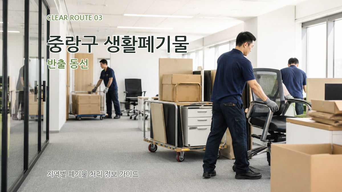 중랑구 생활폐기물 반출 동선