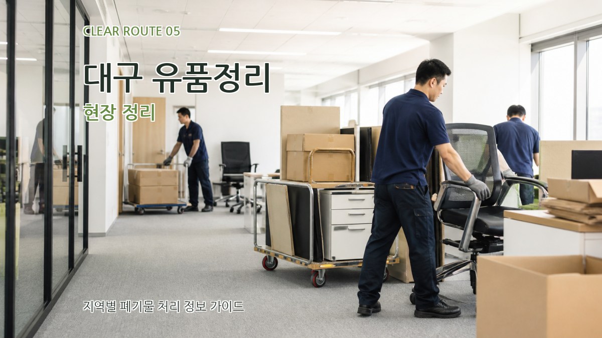 대구 유품정리 현장 정리