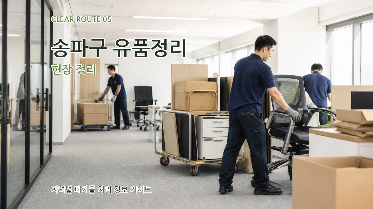 송파구 유품정리 현장 정리