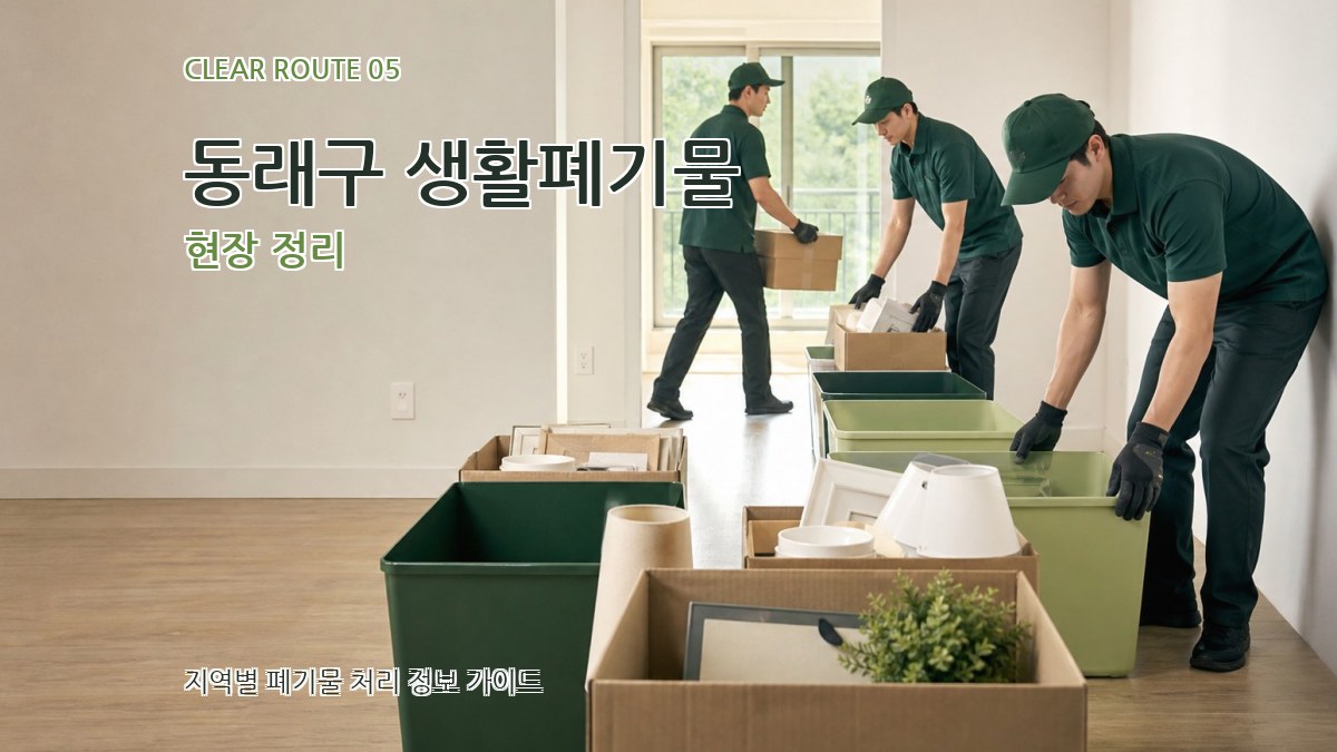동래구 생활폐기물 현장 정리