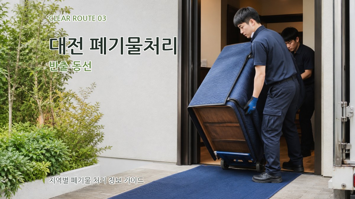 대전 폐기물처리 반출 동선