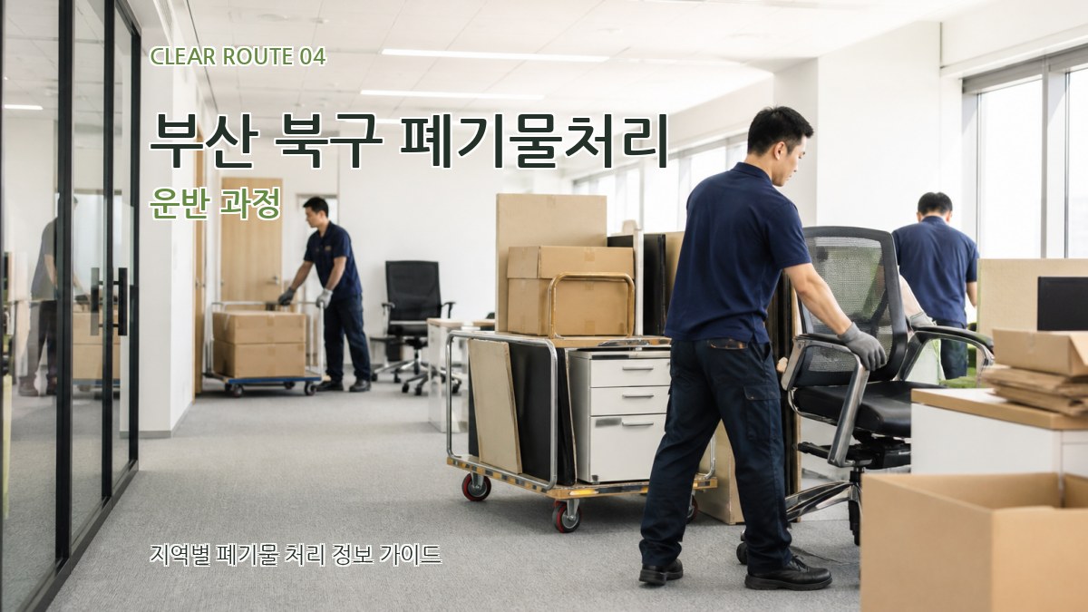 부산 북구 폐기물처리 운반 과정