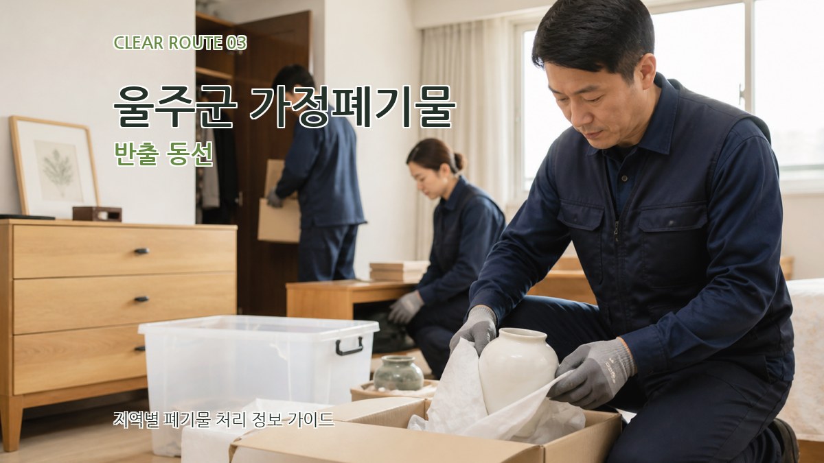 울주군 가정폐기물 반출 동선