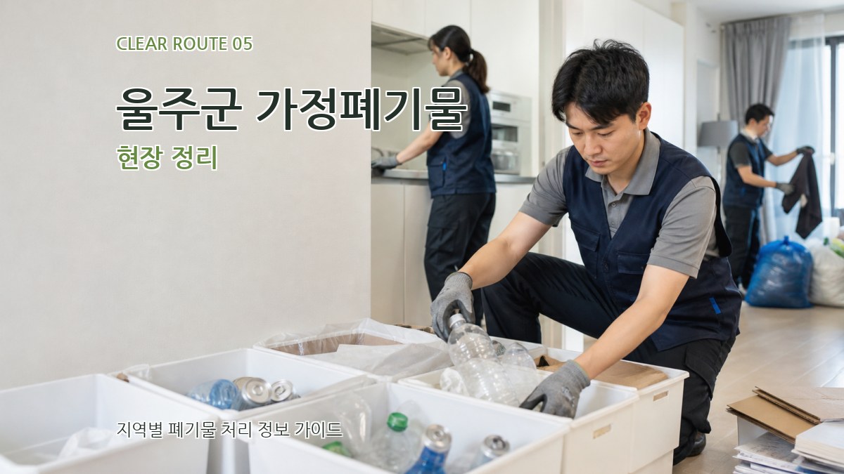 울주군 가정폐기물 현장 정리