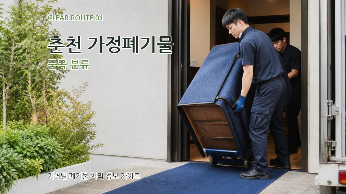 춘천 가정폐기물 품목 분류