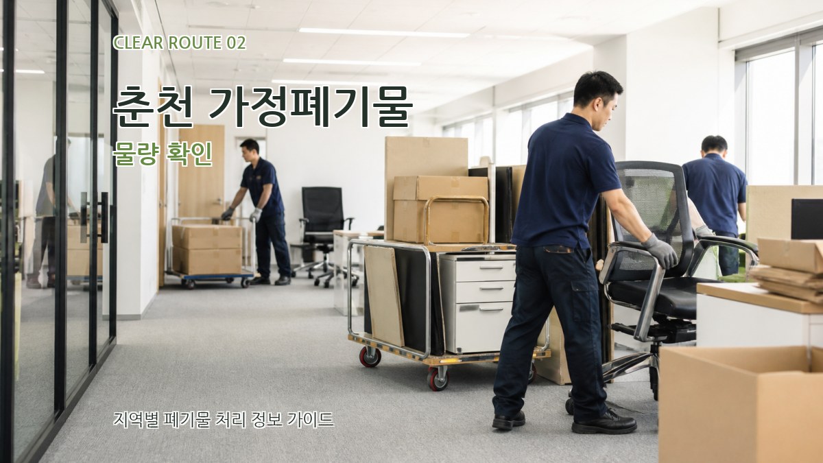 춘천 가정폐기물 물량 확인