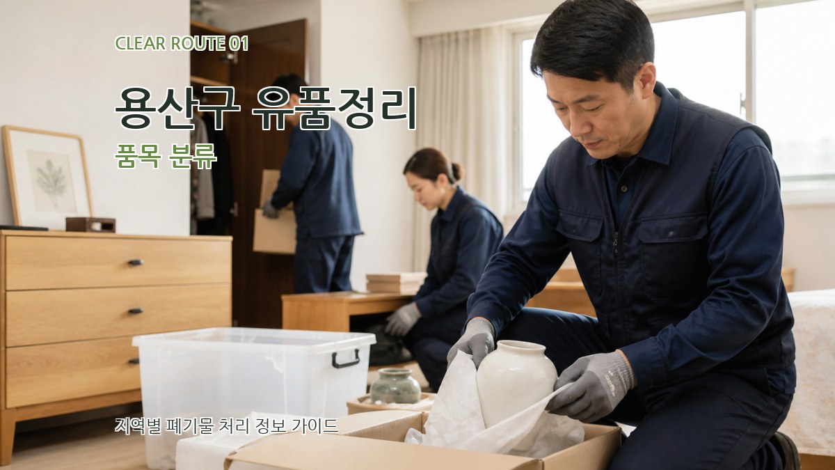 용산구 유품정리