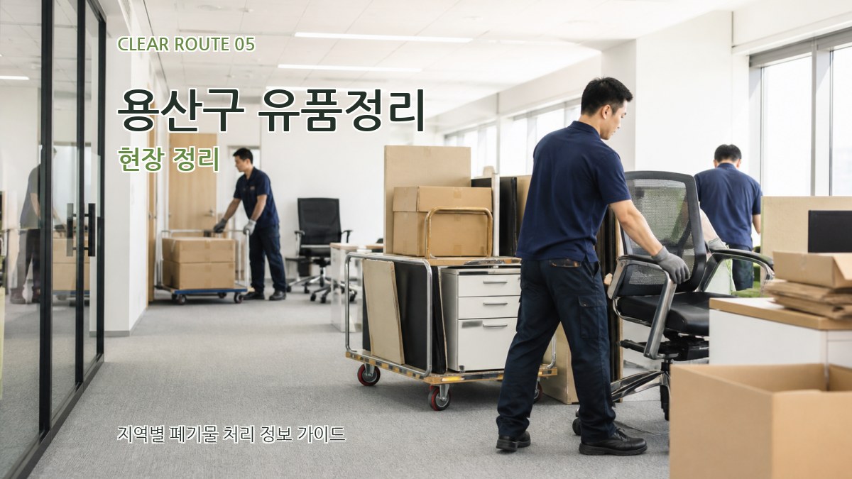 용산구 유품정리 현장 정리