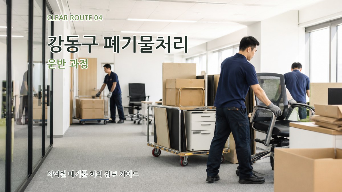 강동구 폐기물처리 운반 과정