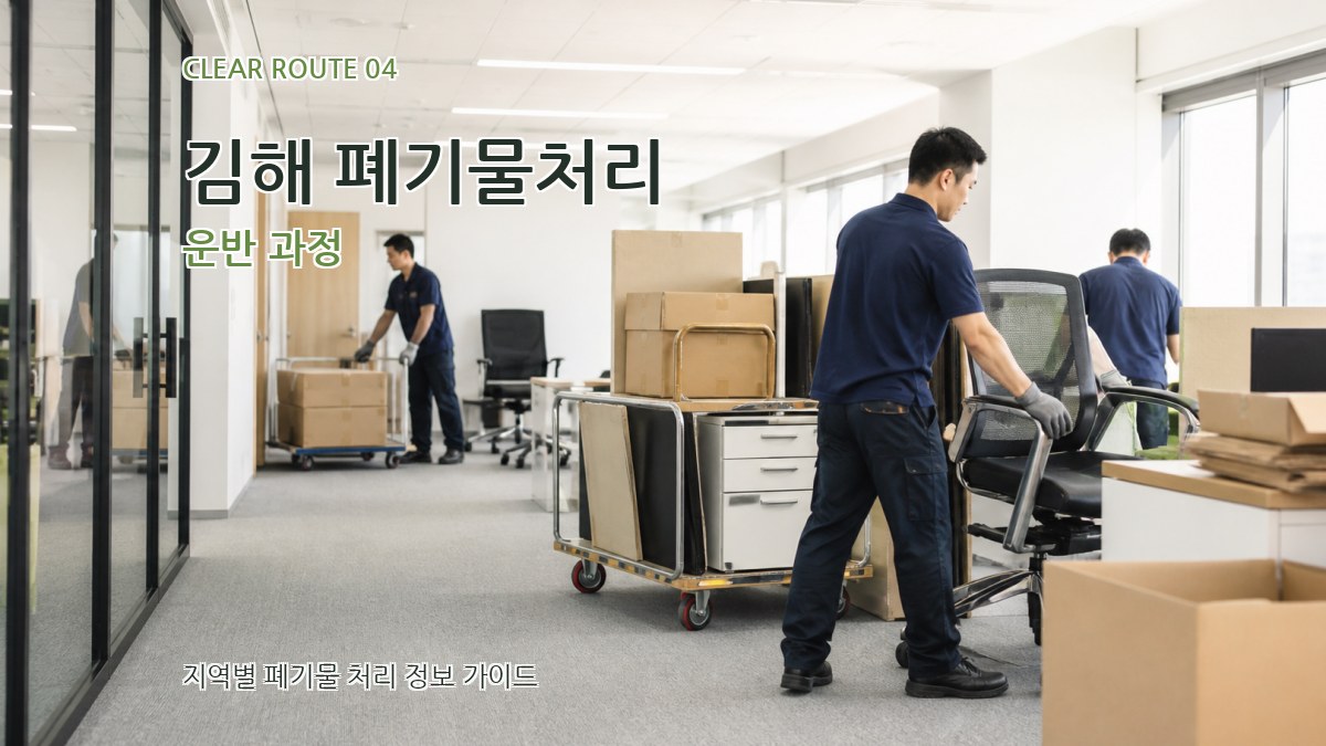 김해 폐기물처리 운반 과정