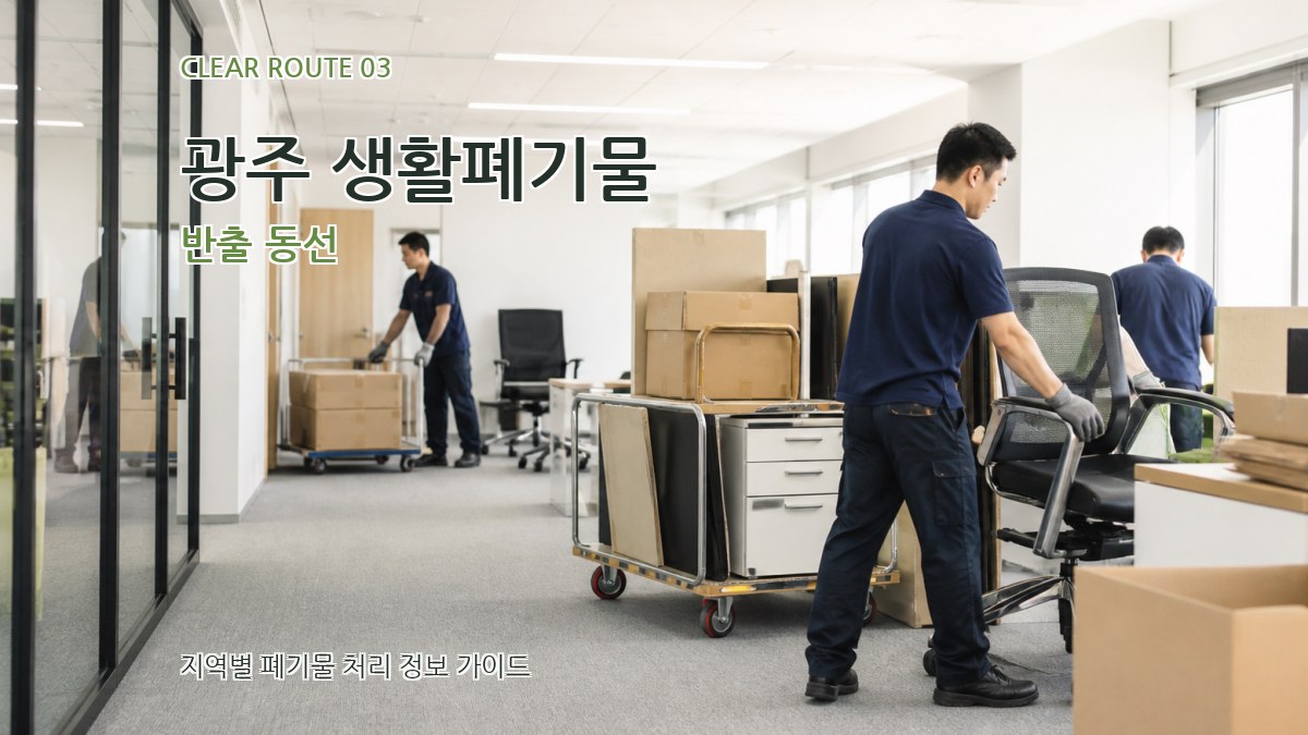 광주 생활폐기물 반출 동선