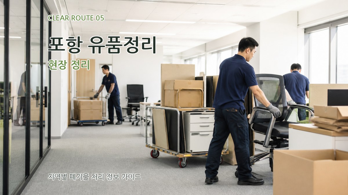 포항 유품정리 현장 정리