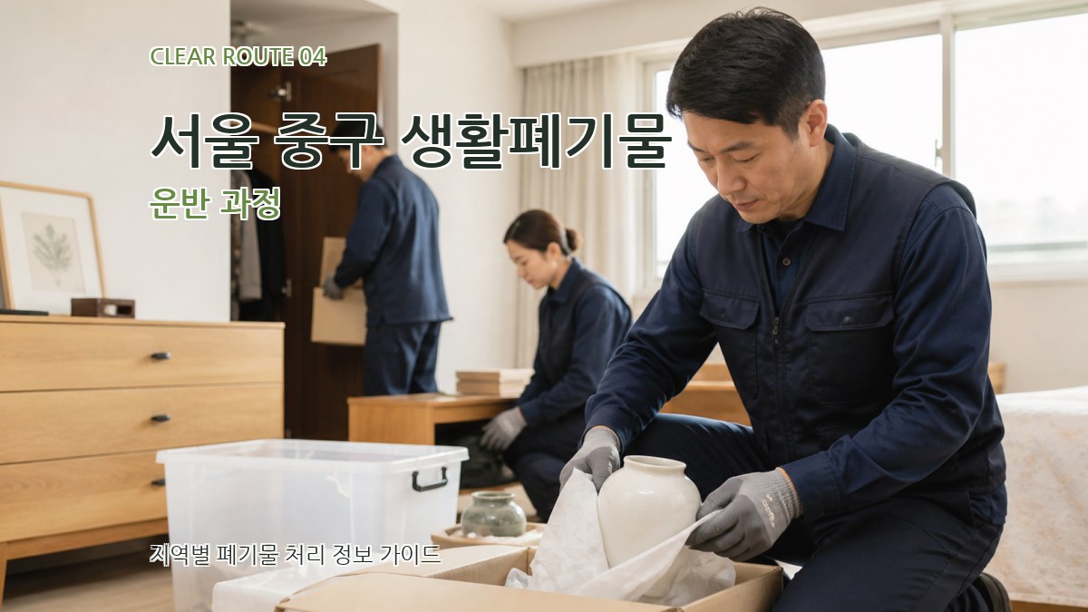 서울 중구 생활폐기물 운반 과정