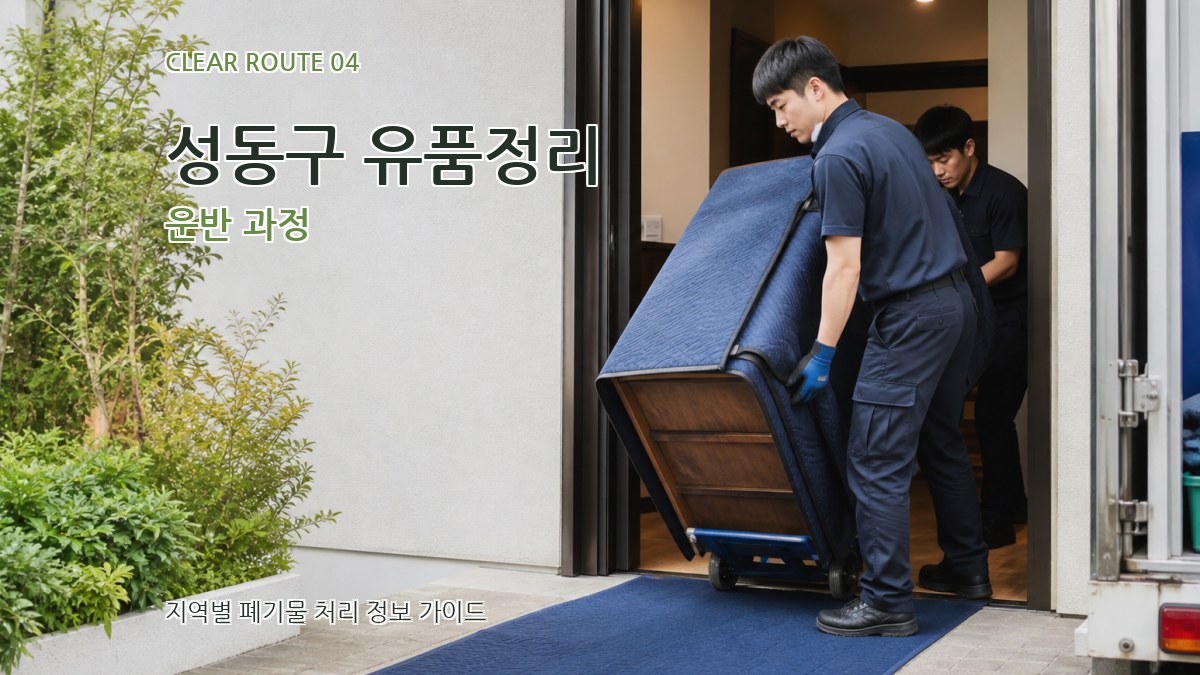 성동구 유품정리 운반 과정