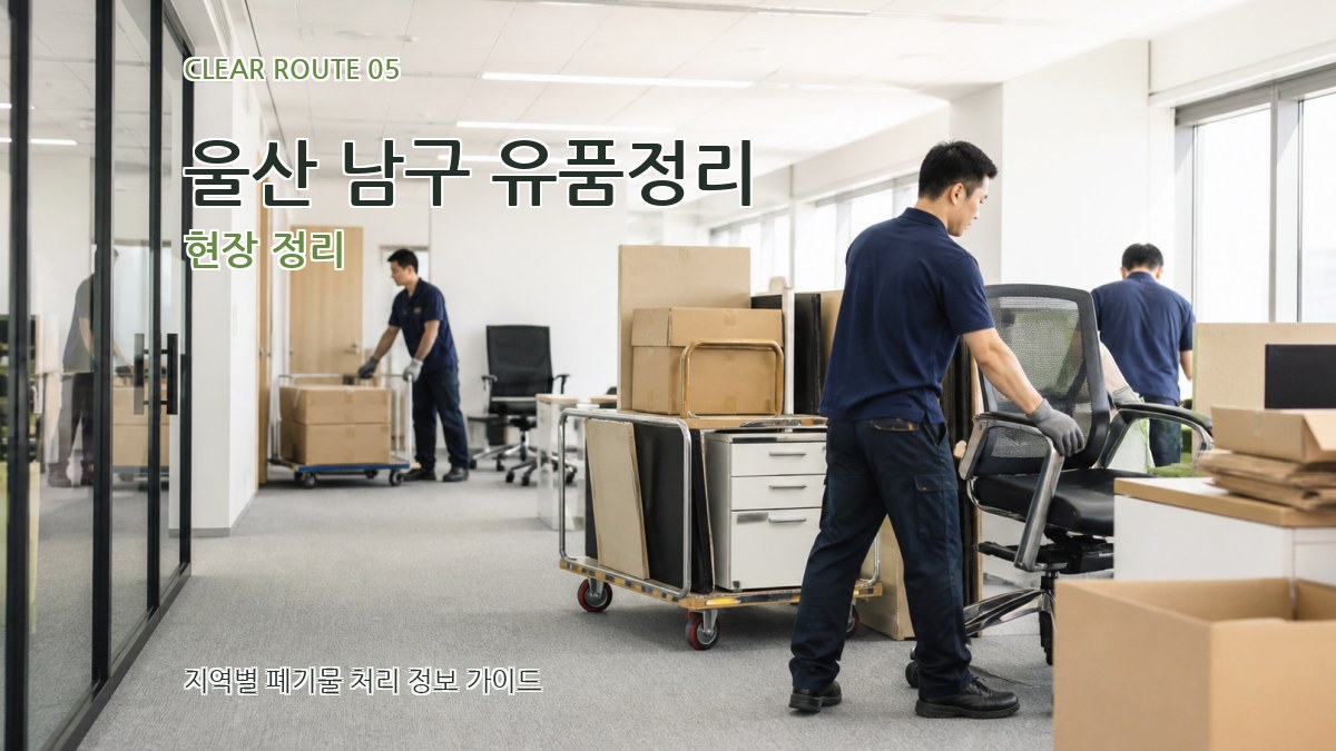 울산 남구 유품정리 현장 정리