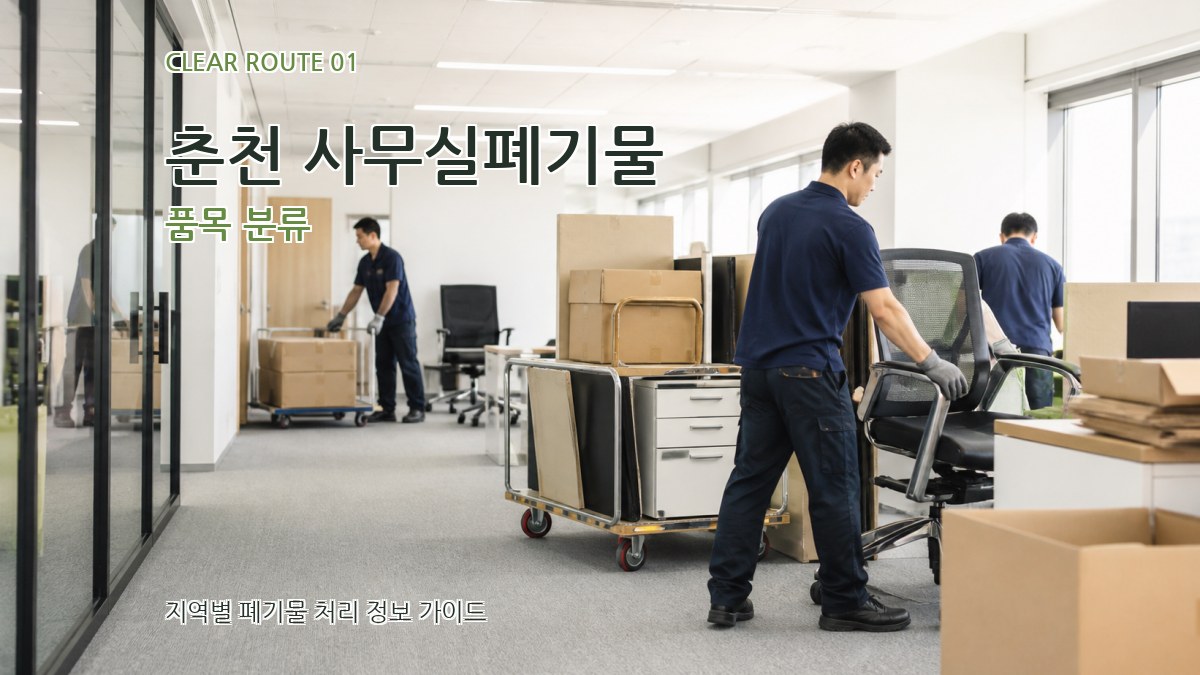 춘천 사무실폐기물