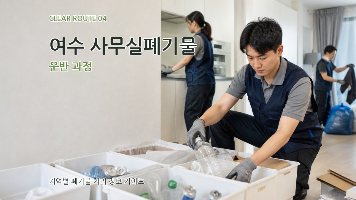 여수 사무실폐기물 운반 과정