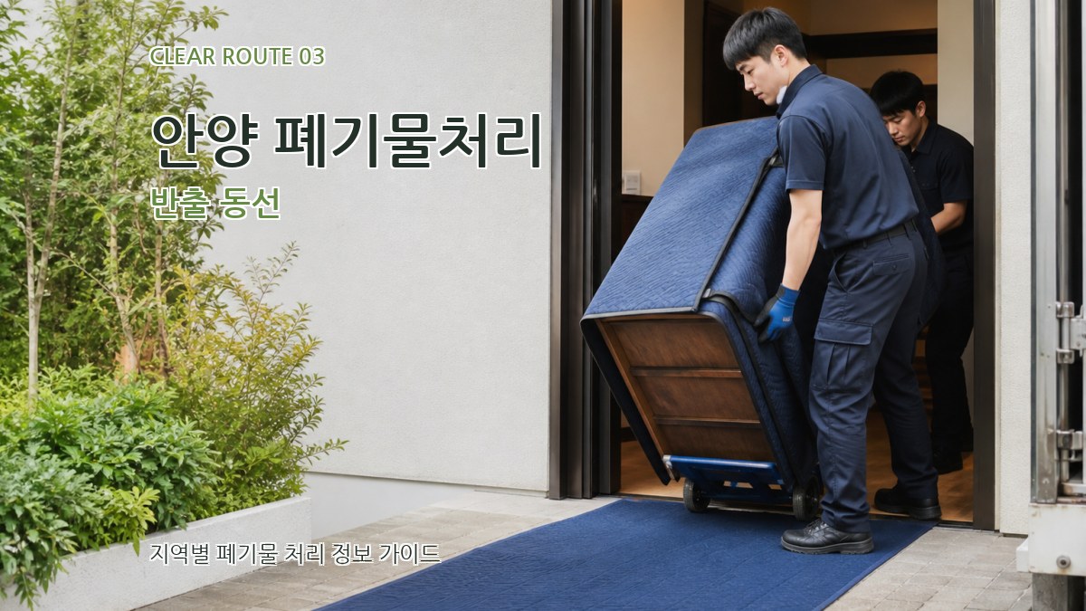 안양 폐기물처리 반출 동선