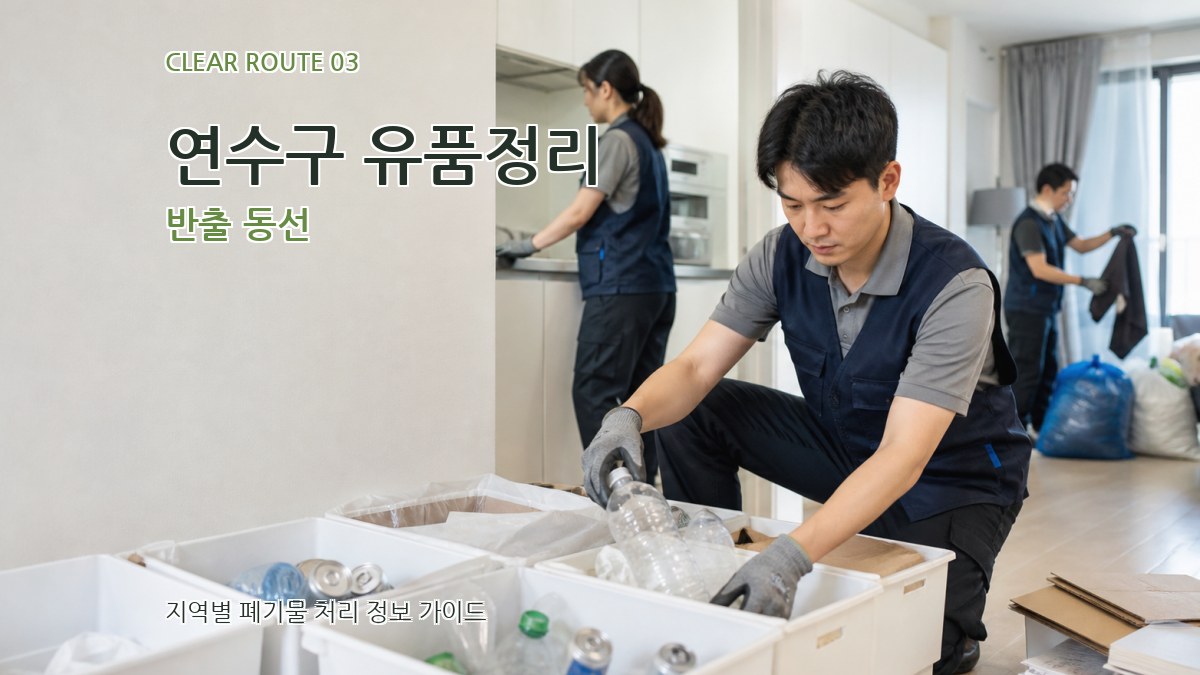 연수구 유품정리 반출 동선