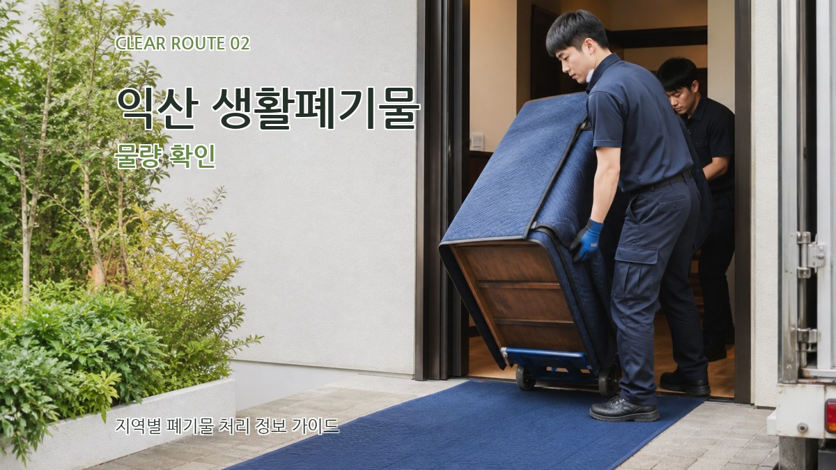 익산 생활폐기물 물량 확인