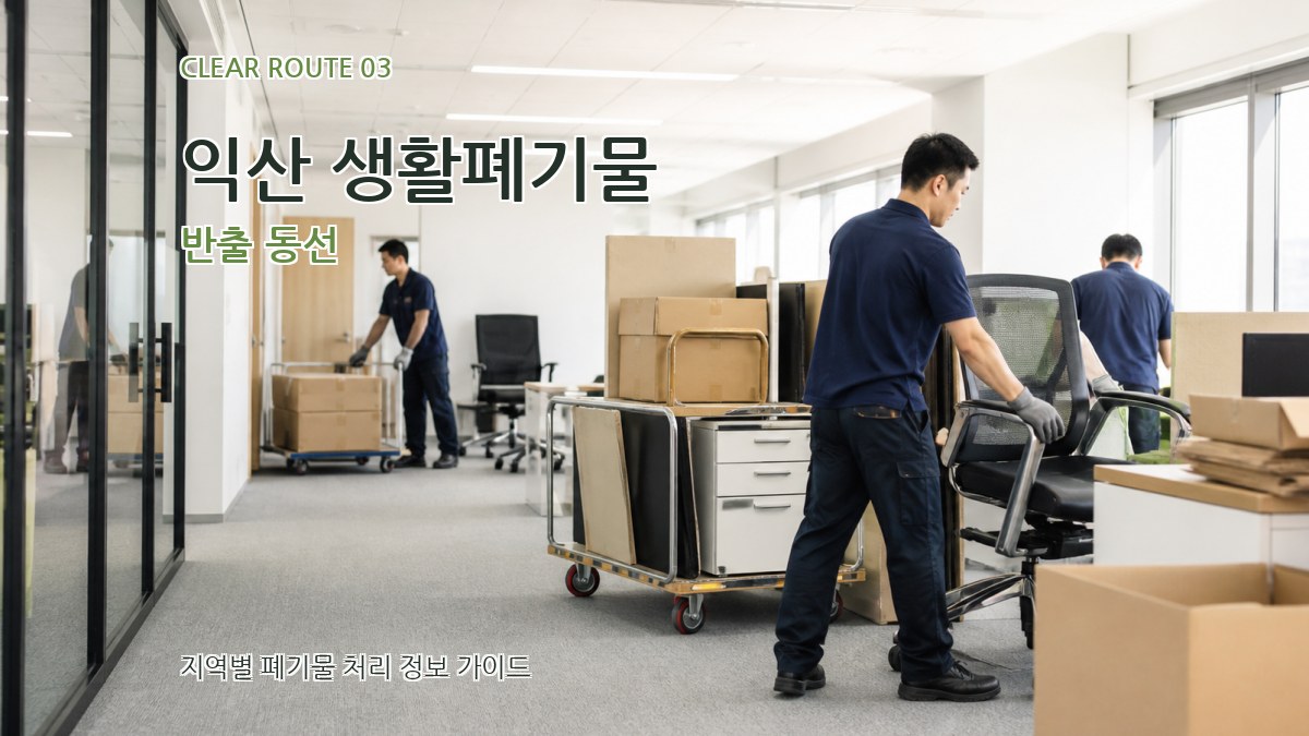 익산 생활폐기물 반출 동선