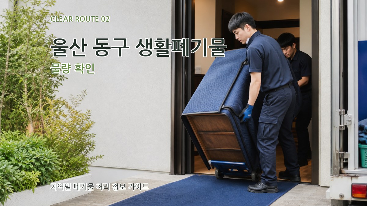 울산 동구 생활폐기물 물량 확인
